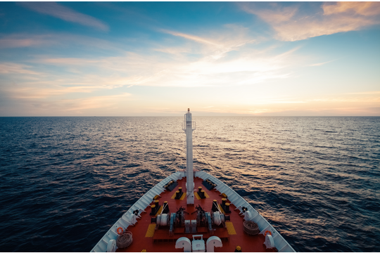 ship in the ocean