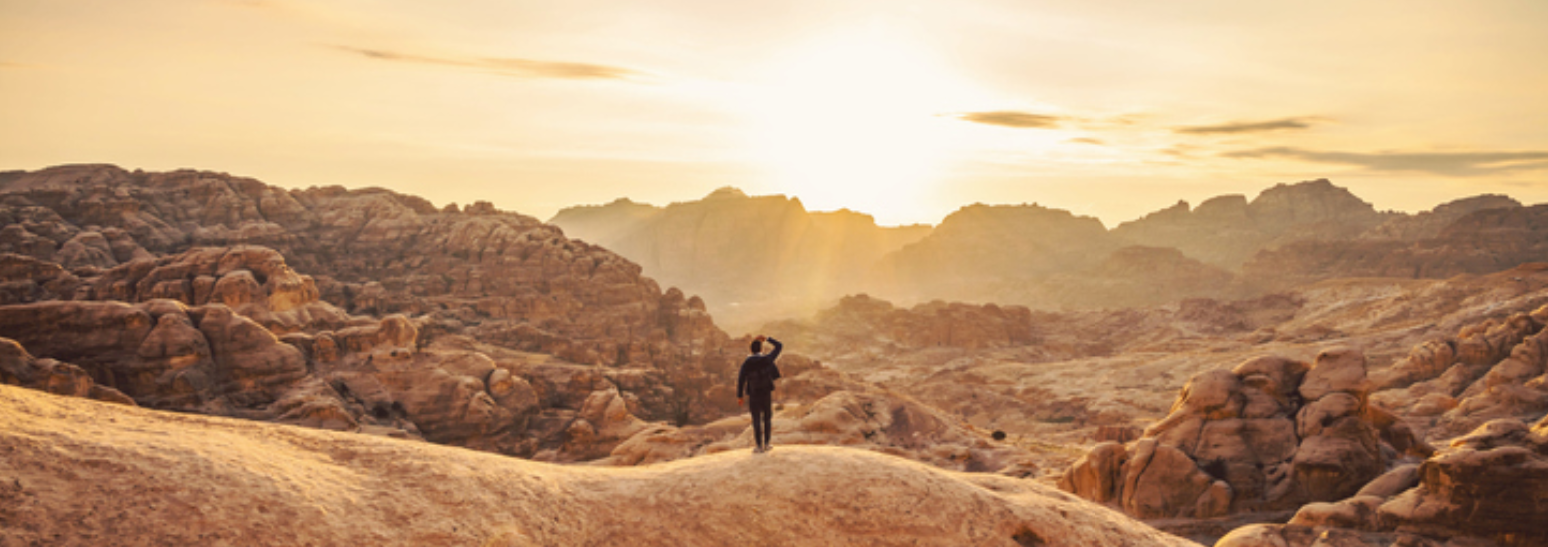 Sunset in the desert